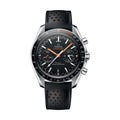 Speedmaster Racing Chronograph 44.25mm - Black on Leather Strap