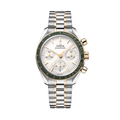 Speedmaster Chronograph Two-Tone 18K Moonshine™ Gold and Steel 38mm - Opaline Silvery on Bracelet