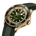 Superocean Automatic Bronze 42mm - Green on Rubber Strap
