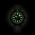 Superocean Automatic Bronze 42mm - Green on Rubber Strap