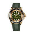 Superocean Automatic Bronze 42mm - Green on Rubber Strap