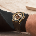 Superocean Automatic Bronze 44mm - Brown on Rubber Strap