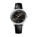 De Ville Prestige 40mm - Black on Leather Strap
