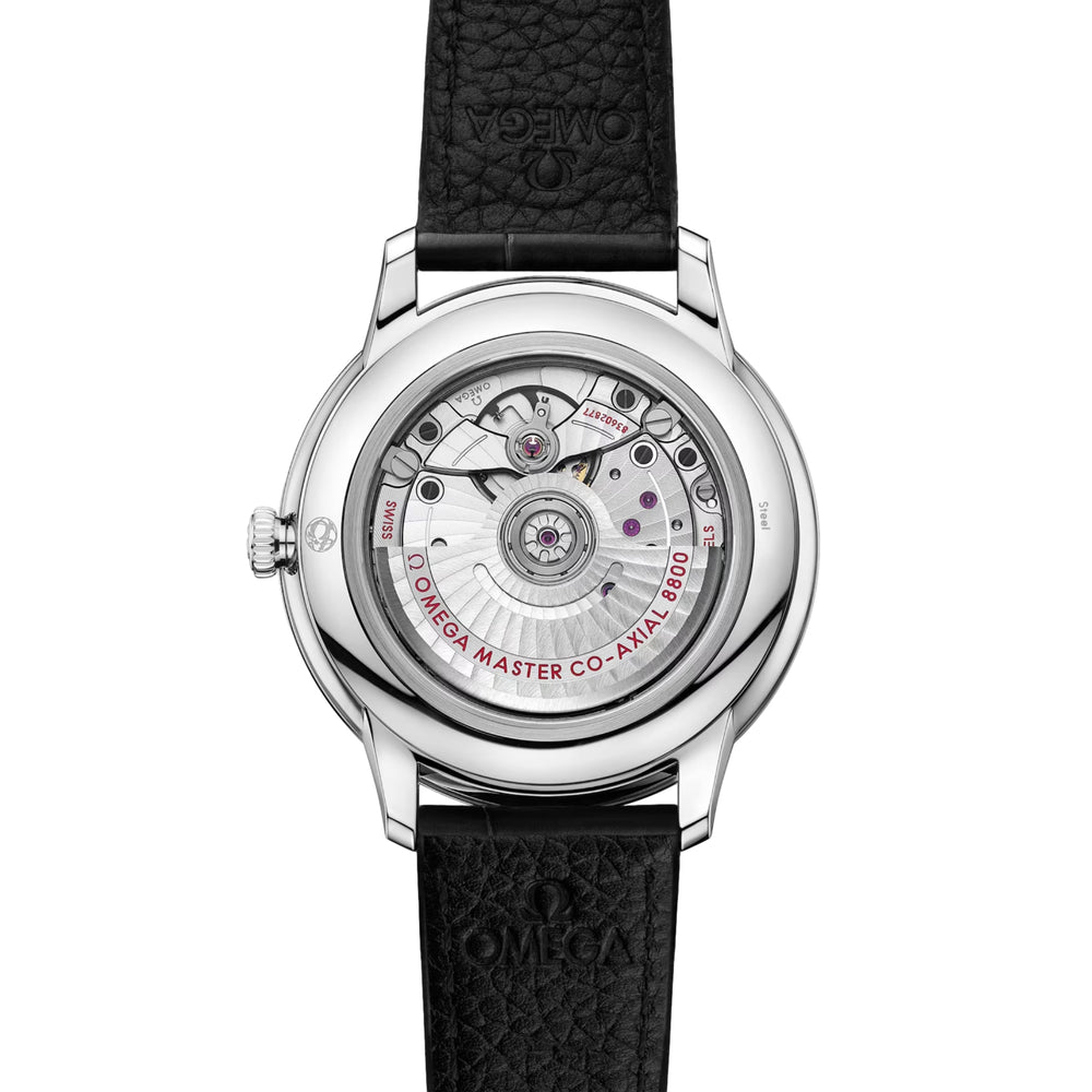 De Ville Prestige 40mm - Black on Leather Strap