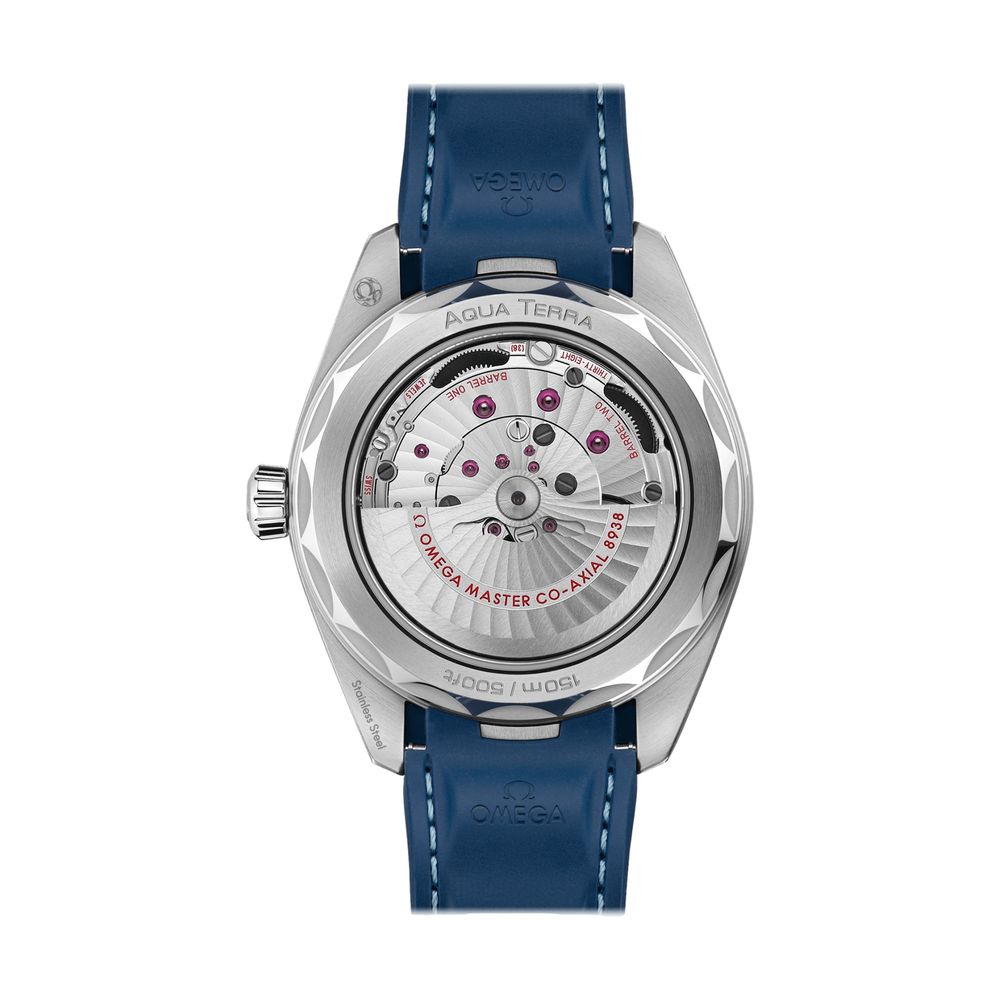 Seamaster Aqua Terra 150M GMT Worldtimer 43mm - Blue on Rubber Strap