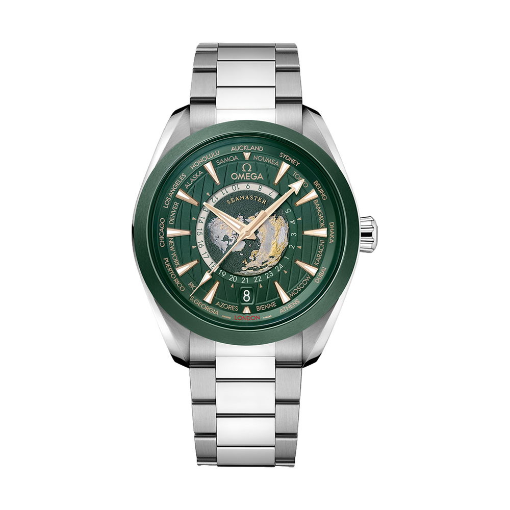 Seamaster Aqua Terra 150M GMT Worldtimer 43mm - Green