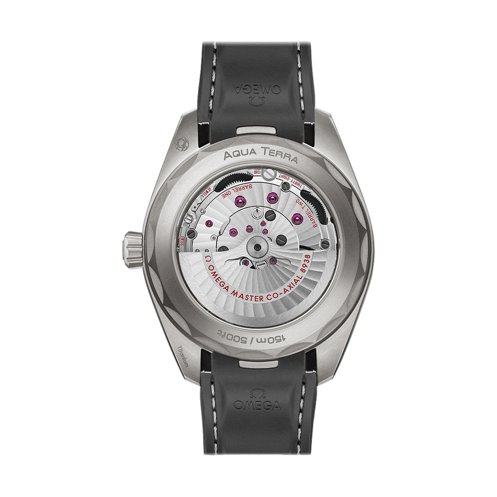 Seamaster Aqua Terra 150M GMT Worldtimer 43mm - Grey on Rubber Strap
