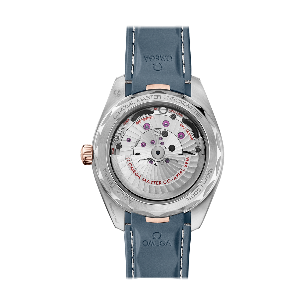 Seamaster Aqua Terra 150M Small Seconds Sedna™ Gold 41mm -  Blue on Strap