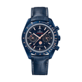 Speedmaster Moonphase "Blue Side Of The Moon" Chronograph Ceramic 44.25mm - Blue on Leather Strap
