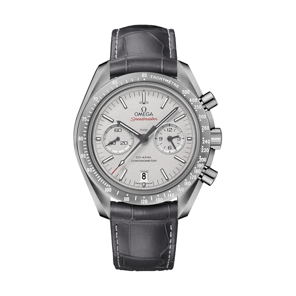 Speedmaster Dark Side Of The Moon Chronograph 44.25mm - Grey on Leather Strap