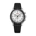 Speedmaster Moonwatch Professional Chronograph Sapphire 42mm - White on Rubber Strap