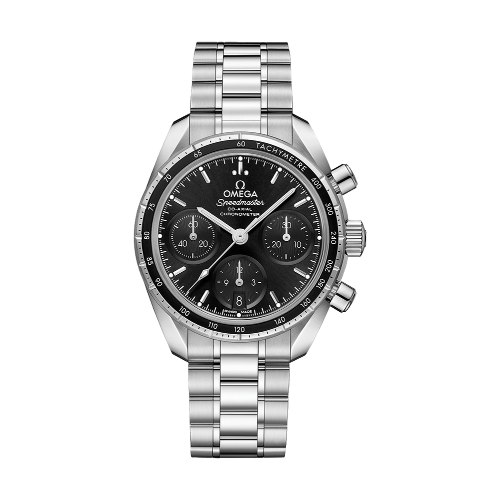 Speedmaster Co-Axial Chronometer Chronograph 38mm - Black on Bracelet