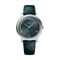 De Ville Prestige 40mm - Green on Leather Strap
