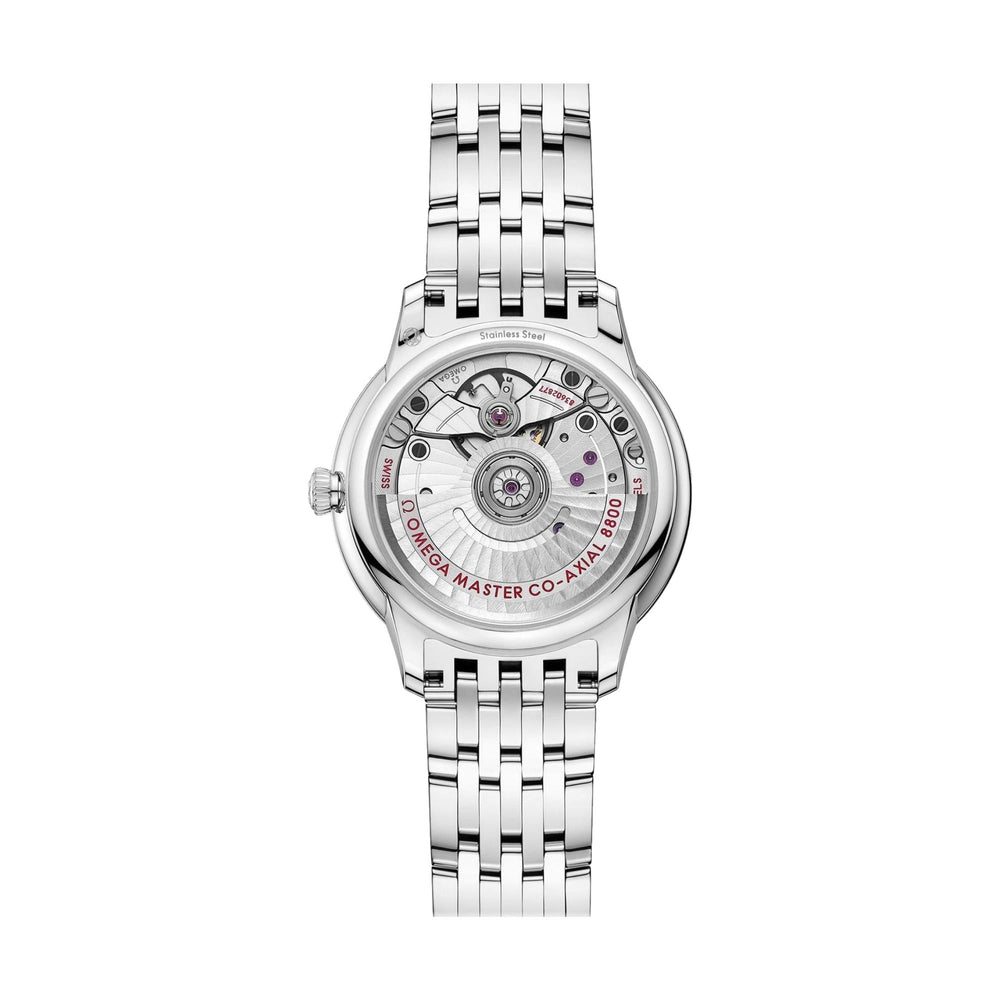 De Ville Prestige 34mm - White, Mother-of-Pearl on Bracelet