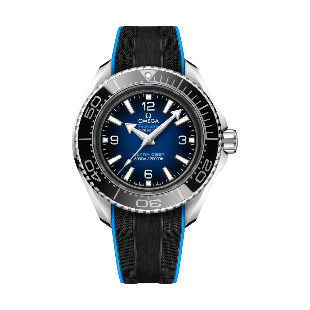 Seamaster Planet Ocean Ultra Deep 6000M 45.5mm- Blue on Rubber Strap