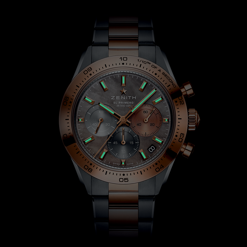 Chronomaster Sport Two-Toned Rose Gold Limited Edition 41mm - Silver, Mother-of-Pearl on Bracelet