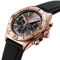 Chronomat B01 18k Red Gold 42mm - Anthracite on Rubber Strap