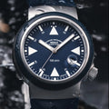 SAR Rescue Timer Automatic 42mm - Nautic Blue on Rubber Strap