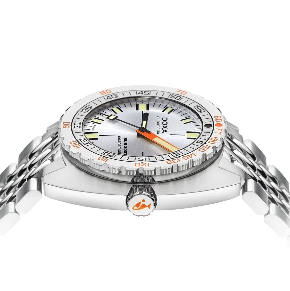 SUB 300T Searambler 42.5mm - Silver on Bracelet