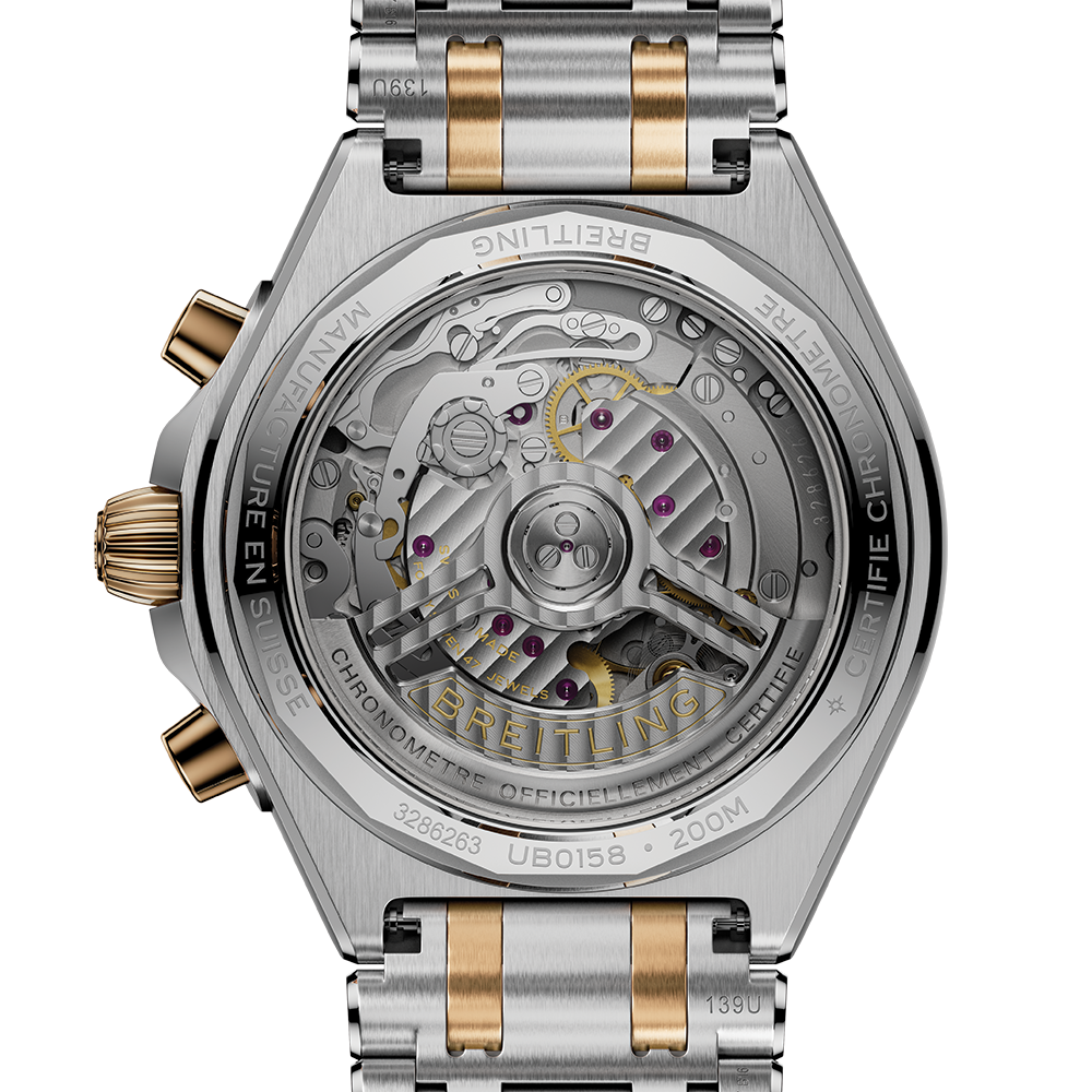 Chronomat B01 Automatic Panda Dial Two-Tone 42mm - Anthracite on Bracelet
