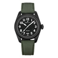 Pilot Central Second and Date Ceramic 40mm - Black on Two Codura-Effect Rubber Straps