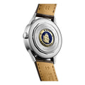 Flagship Heritage Moonphase 38.5mm - Sunray Silver on Leather Strap