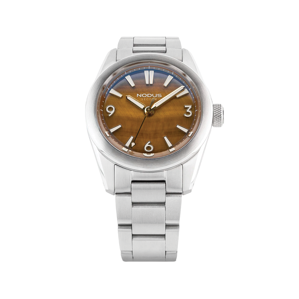 Sector II Sport Tiger's Eye 38mm - Brown on Bracelet