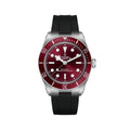 Black Bay 58 39mm - Burgundy on Rubber Strap