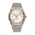 Chronomat Automatic Steel and 18K Red Gold 36mm - White, Mother-of-Pearl w/ Diamonds on Bracelet
