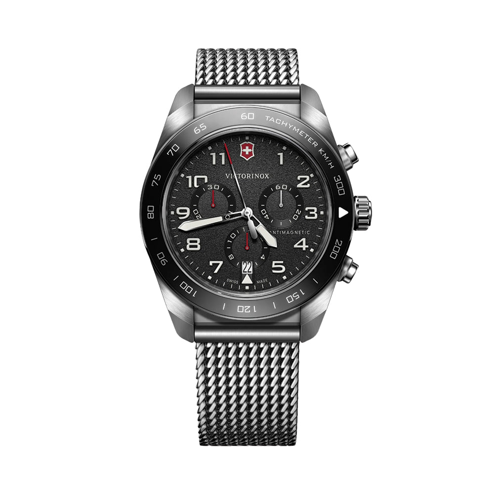 Swiss Army Chrono Quartz 42mm - Black on Bracelet