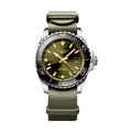 HydroConquest GMT 41mm - Green on Fabric One Piece Strap