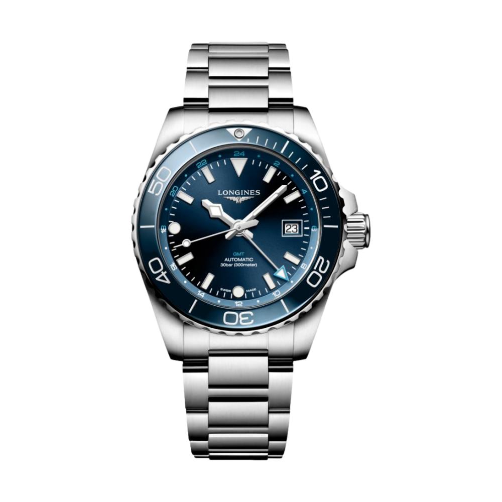 HydroConquest GMT 41mm - Blue on Bracelet