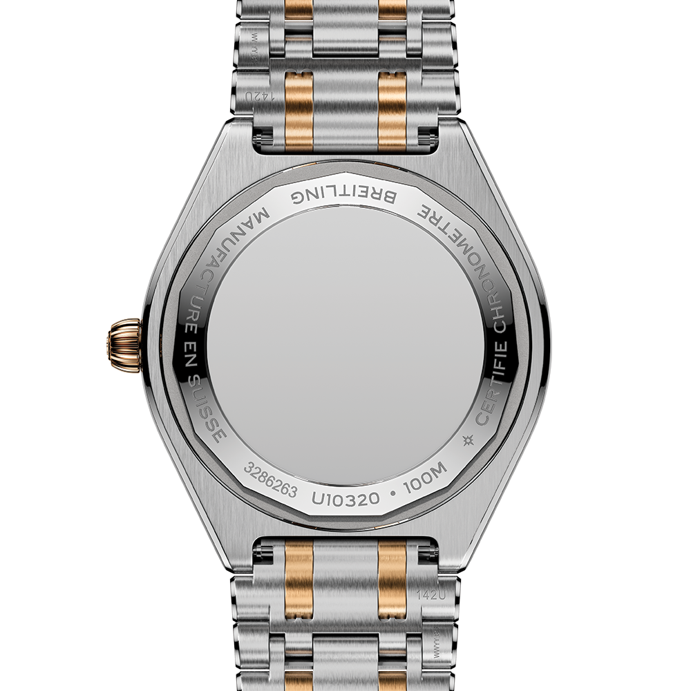 Chronomat Automatic Two-Tone 36mm - White, Mother-of-Pearl on Bracelet