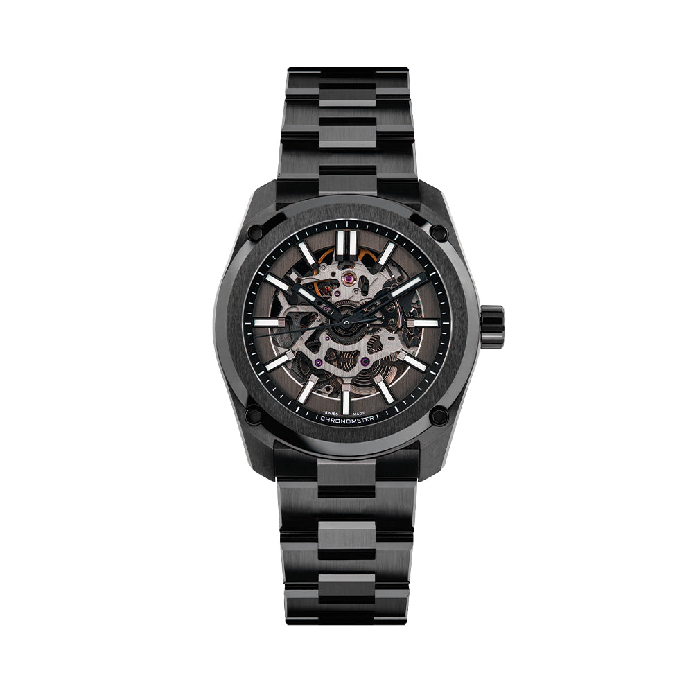Essence Ceramica Skeleton COSC 41mm - Stradale on Bracelet