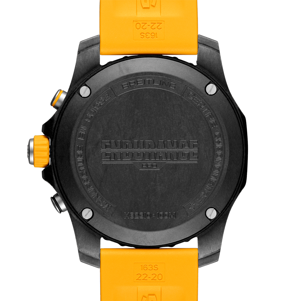 Endurance Pro Breitlight® 44mm - Black on Yellow Rubber Strap