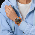 Endurance Pro Breitlight® 44mm - Black on Orange Rubber Strap