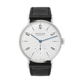 Tangente 38mm - White on Leather Strap