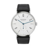 Tangente 38mm - White on Leather Strap