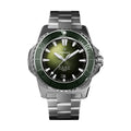 REEF Automatic Chronometer COSC 300M Green Bezel 42mm - Green on Bracelet