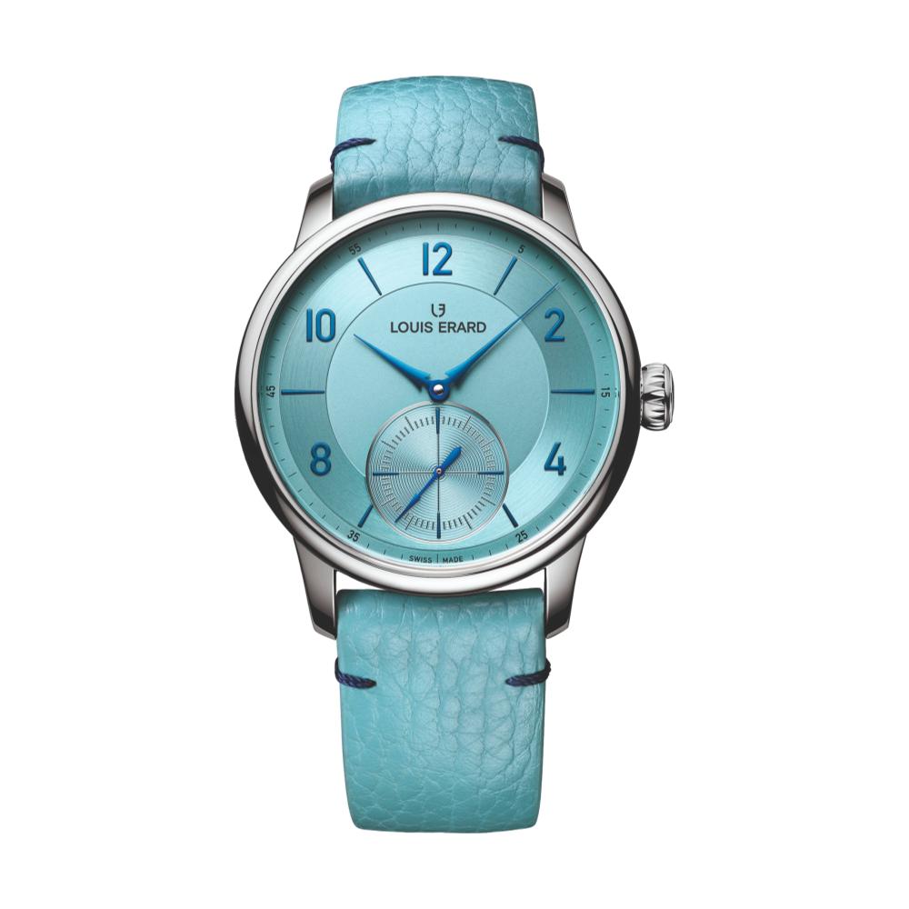 Excellence Petite Seconde Couleurs Bleu Glacier 39mm - Blue on Leather Strap