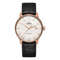 Coupole Classic Automatic Rose Gold 41mm - White on Leather Strap