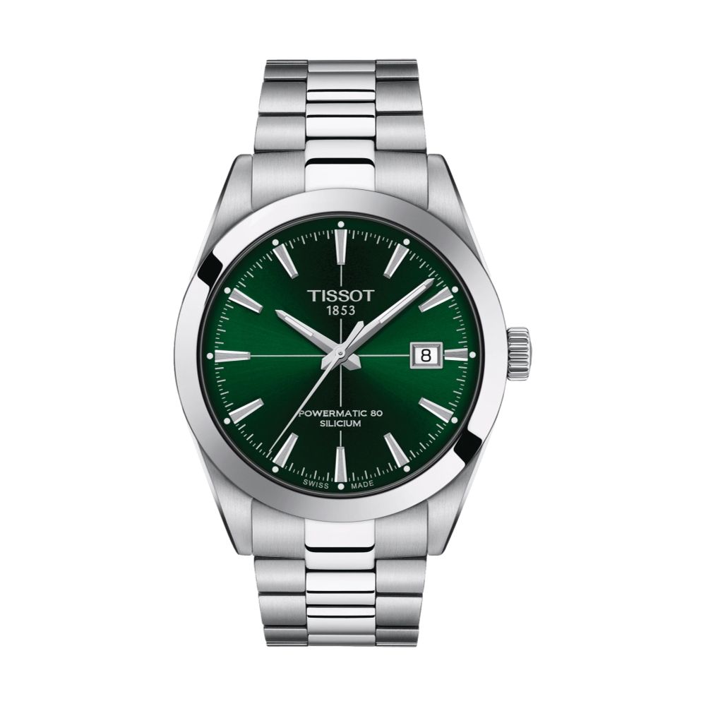 Gentleman Powermatic 80 Silicium 40mm - Green on Bracelet