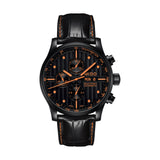 Multifort Chronograph Special Edition 44mm - Black and Orange on Leather Strap