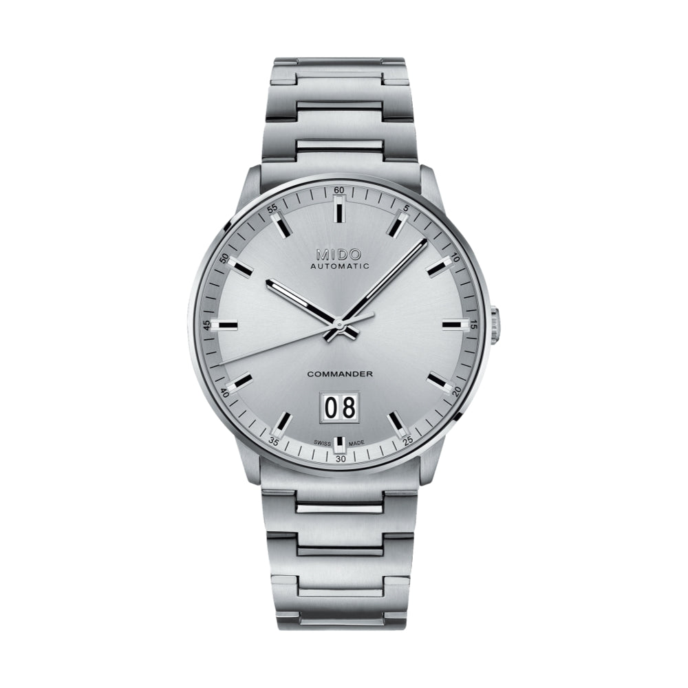 Commander Big Date 42mm - Silver on Bracelet
