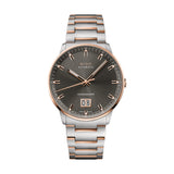 Commander Big Date Rose Gold PVD Two-Tone 42mm - Anthracite on Bracelet