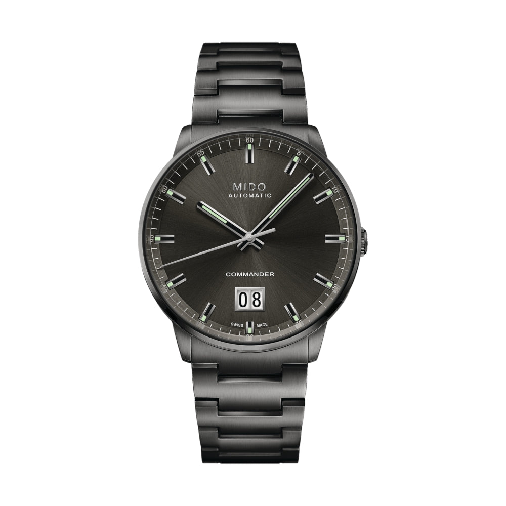 Commander Big Date Anthracite PVD 42mm - Anthracite on Bracelet