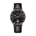 Commander Big Date 42mm - Black on Leather Strap