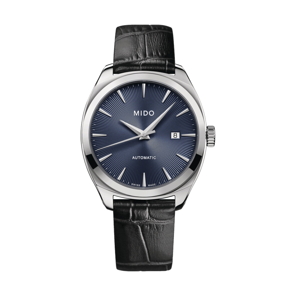 Belluna Royal 41.8mm - Blue on Leather Strap