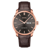 Belluna II Gold-Tone 42.5mm - Sunray Anthracite on Leather Strap