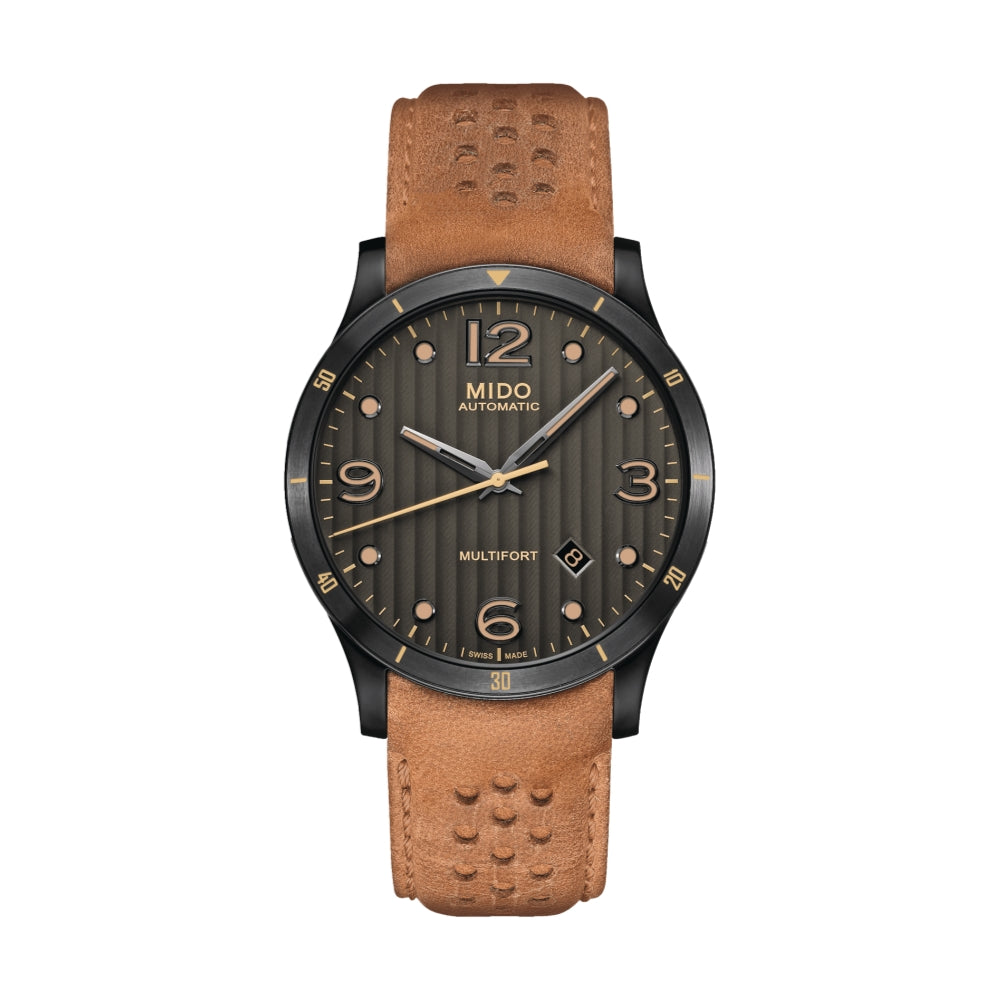 Multifort Adventure 42mm - Grey on Leather Strap